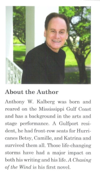 Anthony Kalberg Author of A Chasing of the Wind | Biloxi | Gulfport | Mississippi Writer 